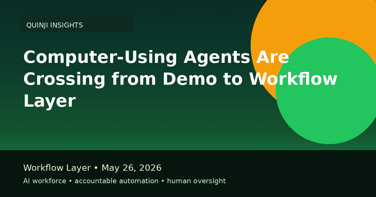 Computer-using AI agent operating across workflow screens