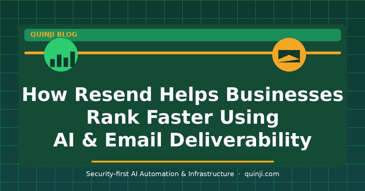 Resend email platform helping business rank faster with SEO and AI